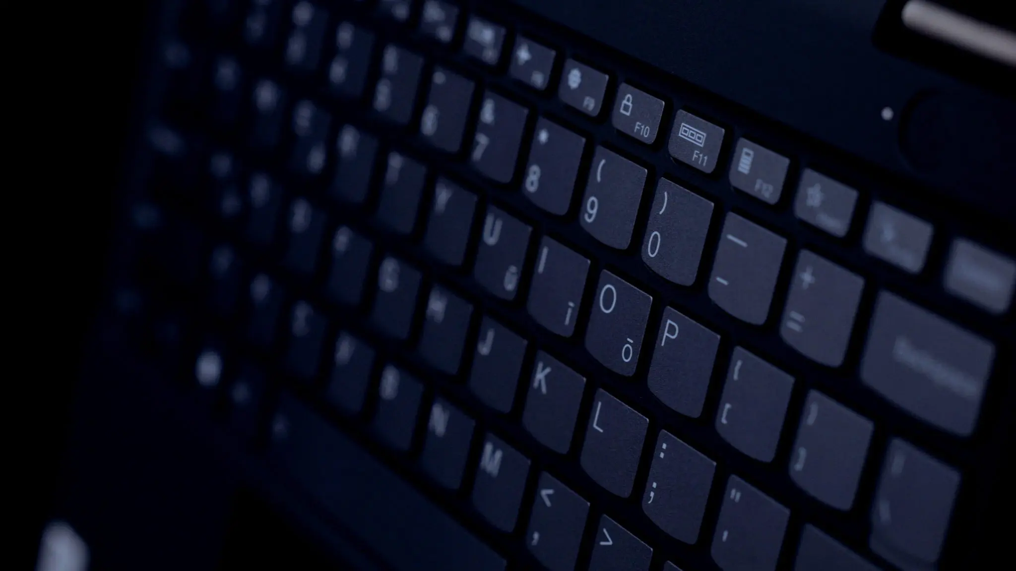 Close up of new keyboard with Māori characters