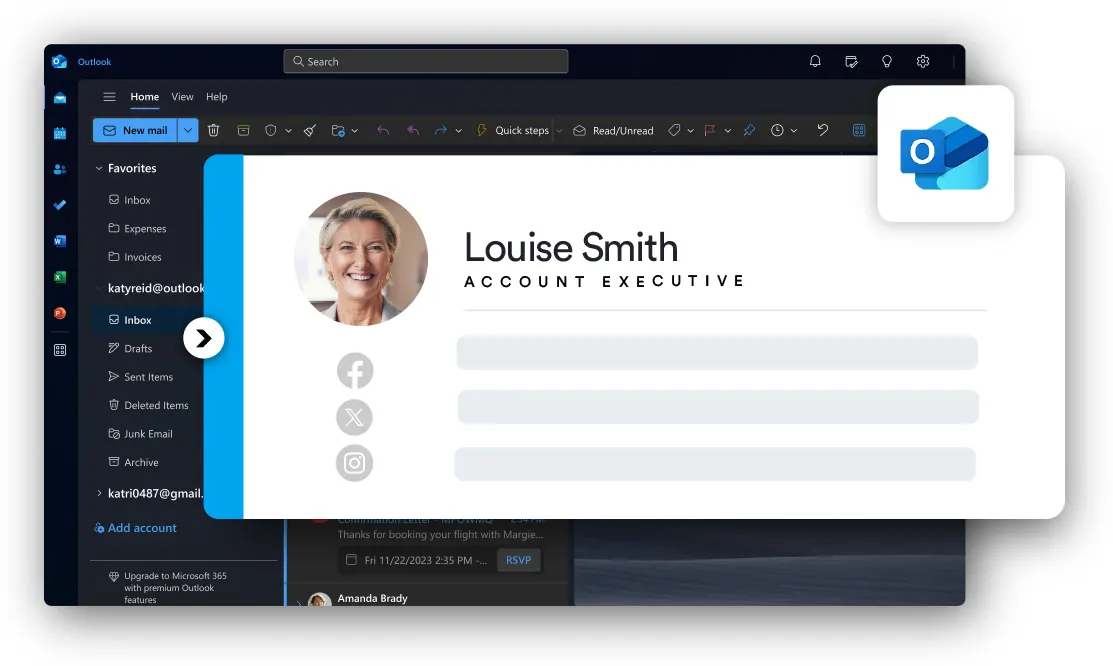 Automated email signature management